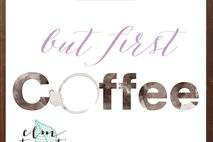 But First Coffee Print/ Typography Decor/Kitchen Decor