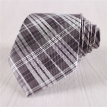 dark gray narrow plaid neckties for men formal business ties+n8