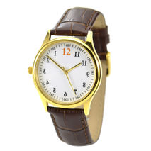 Backwards Watch Numbers Gold Free Shipping