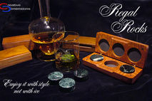 Regal Rocks verde antique whiskey discs