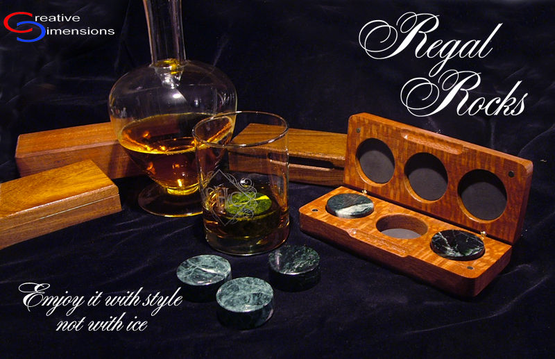 Regal Rocks verde antique whiskey discs - Creative Dimensions - PinkLion