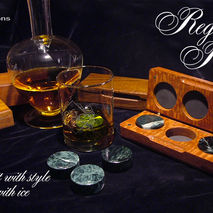 Regal Rocks verde antique whiskey discs