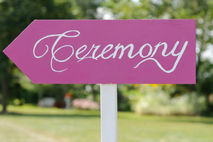 Custom Wedding Directional Sign, Ceremony, Reception, 1 Sign