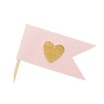 Pink and Gold Cupcake Toppers / Party Picks