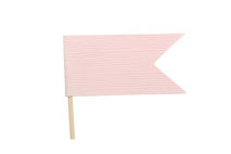Pink Flag Cupcake Toppers / Party Picks
