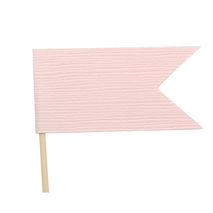 Pink Flag Cupcake Toppers / Party Picks