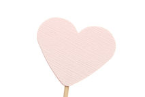 Pink Heart Cupcake Toppers / Party Picks