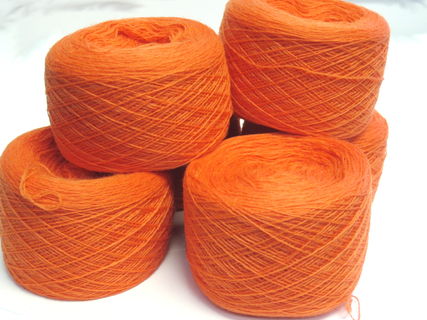 Lace Weight Yarn for Knitting, Crochet - Light Orange - Fiber Fancies -  PinkLion