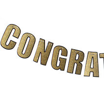 Gold Congratulations Banner