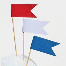 Patriotic Flag Cupcake Toppers / Party Picks