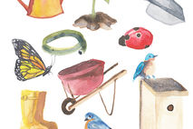 Watercolor Garden Hobby Springtime Clip art Clipart Water Color