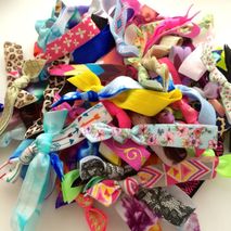 50 Wholesale Hair Ties Ponytail Holders by Elastic Hair Bandz