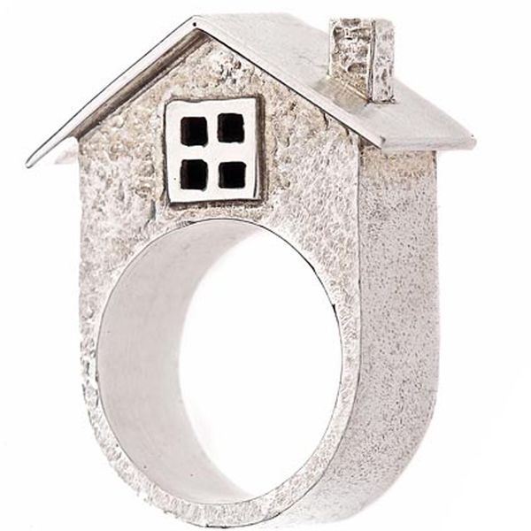 House Ring Sterling Silver Jill K Davis Jewelry PinkLion