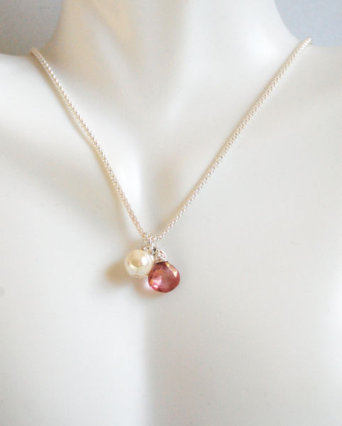 Mystic Pink Quartz Pendant Necklace - Ferozasjewelery - PinkLion