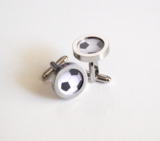 Soccer Ball Cufflinks Men's Cuff links Men's jewelry Photo