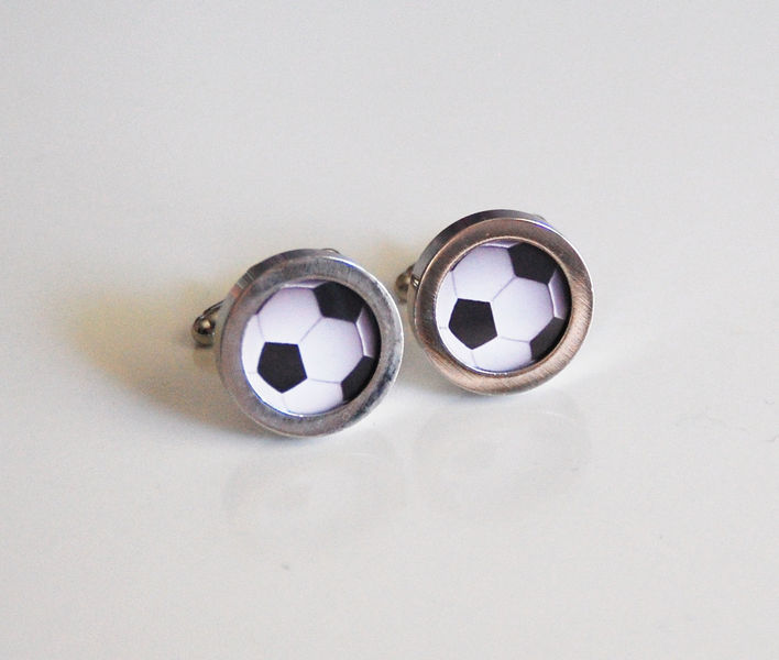 Soccer Ball Cufflinks Men's Cuff links Men's jewelry Photo