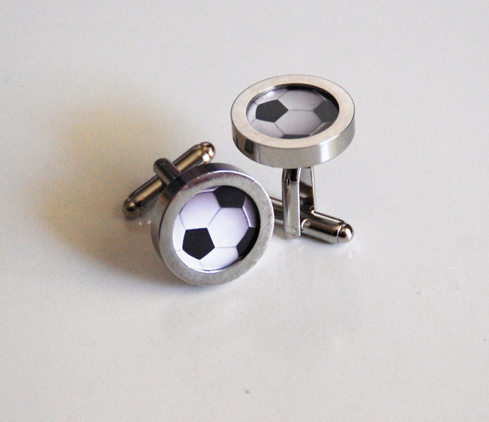 Soccer Ball Cufflinks Men's Cuff links Men's jewelry Photo