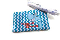 Shark Week Feminine hygiene clutch. Smart and funny tampon walle