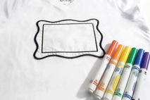 Color your own shirt, Embroidered frame to design , color and wa