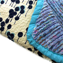 Heirloom quality handmade and hand cut faux chenille baby quilt