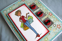 Blank all occasion card, friendship card, best friend card, hand