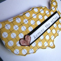 Across the miles card, thinking of you card, all occasion card