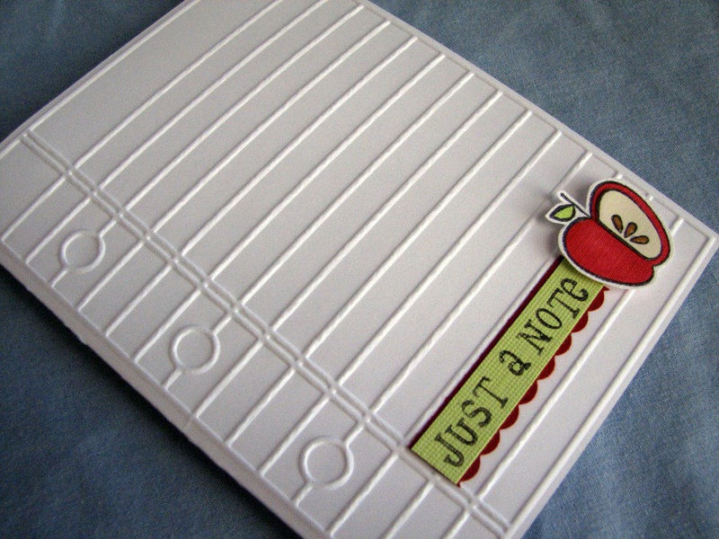 Boxed note card set, Just a note card set, teachers cards, apple