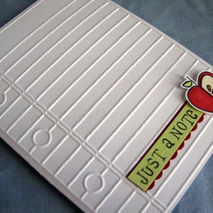 Boxed note card set, Just a note card set, teachers cards, apple