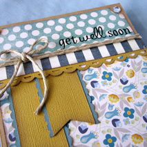 Get Well Card, Feel Better Card, Sorry You're Sick Card, layered