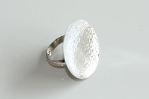 SILVER CIRCLE RING / STERLING SILVER RING / WOMENS RING