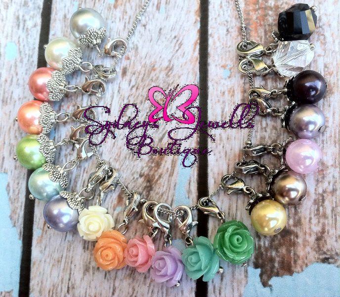 Customized Floating HEART Locket, Chain, Dangle, and 5 charms - Sydney ...
