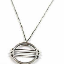 Silver Triple Horizon Necklace