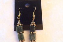 Green Avertine Earrings