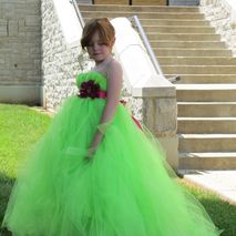 Flower girl dress, Tulle dress, Pagent dress
