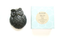 Blackberry Musk & Charcoal Owl Soap