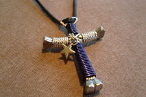 Dallas Cowboys style disciples cross encklace