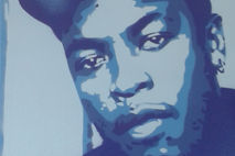 DR DRE painting on canvas,stencils,spraypaints,hip hop,rap,music