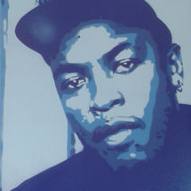 DR DRE painting on canvas,stencils,spraypaints,hip hop,rap,music