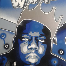 Notorious B.I.G Canvas (24" x 24") - Stencil x Spray Paint