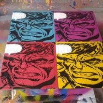 Hulk puzzle painting, stencils & spray paints on puzzles.comics,