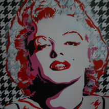 custom marilyn monroe painting in your choice of colours and sty