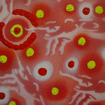 THE TOUCH,urban art,abstract art,stencil art on canvas,michelang