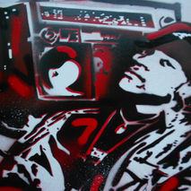 ll cool j custom painting,ladys love cool james,stencil art,graf