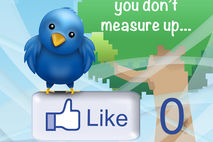 Funny Twitter and Facebook Inspirational Card: Measuring Up