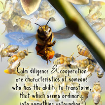 BEE: Unique Blank Greeting Card