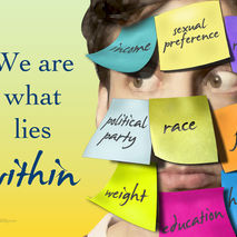 Funny Inspirational Blank Greeting Card with Post-Its: Tagged