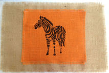 Placemat - Zebra (12"x18") - Handmade