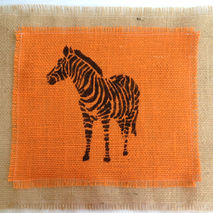 Placemat - Zebra (12"x18") - Handmade