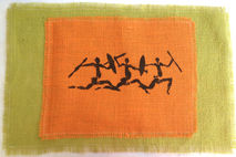 Placemat - Bushmen (12"x18") - Handmade