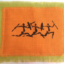 Placemat - Bushmen (12"x18") - Handmade